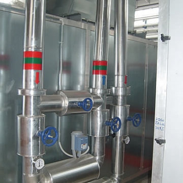 Cooling and heating water for air handling unit – Karma, Serbia; FAS, Kragujevac