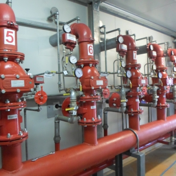 Making the fireproof installation-dry sprinkler system, Warehouse FCA Kragujevac.