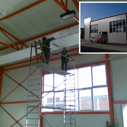 instalacija grejanja zračećim panelima M.C.S. Kragujevac (