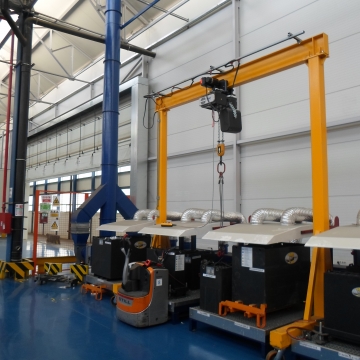 Izrada instalacije-punionica baterija FCA Kragujevac.