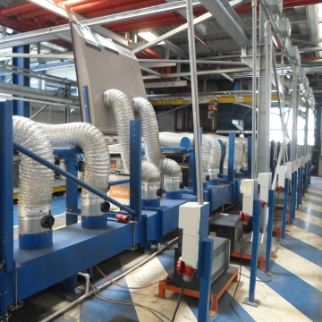 Izrada instalacije-punionica baterija FCA Kragujevac.