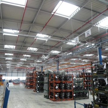 Izrada protivpožarne instalacije-mokri sprinkler sistem, Magacin motora FCA Kragujevac.