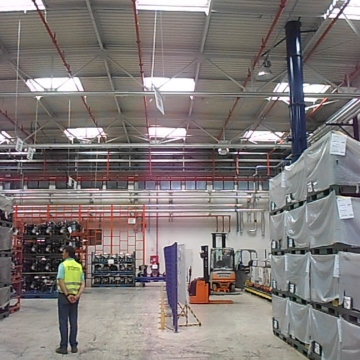 Izrada protivpožarne instalacije-mokri sprinkler sistem, Magacin motora FCA Kragujevac.