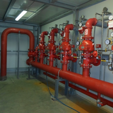 Izrada protivpožarne instalacije-suvi sprinkler sistem, Magacin FCA Kragujevac.