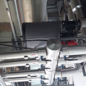 KRONOSPAN, fabrika iverice, Lapovo
Izrada termotehničkih instalacija :
- grejanje,klimatizacija,ventilacija
- komprimovani vazduh
- instalacije tehnologije(hlađenje presa,mešalice,lepkovi itd)  KRONOSPAN, fabrika iverice, Lapovo