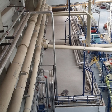 KRONOSPAN, fabrika iverice, Lapovo
Izrada termotehničkih instalacija :
- grejanje,klimatizacija,ventilacija
- komprimovani vazduh
- instalacije tehnologije(hlađenje presa,mešalice,lepkovi itd)  KRONOSPAN, fabrika iverice, Lapovo