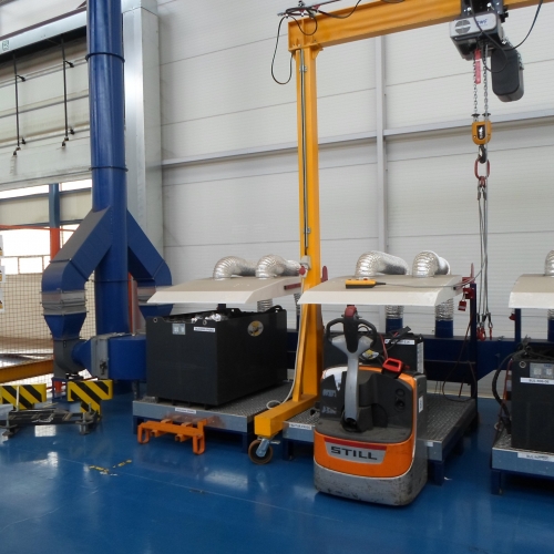 Izrada instalacije-punionica baterija FCA Kragujevac.